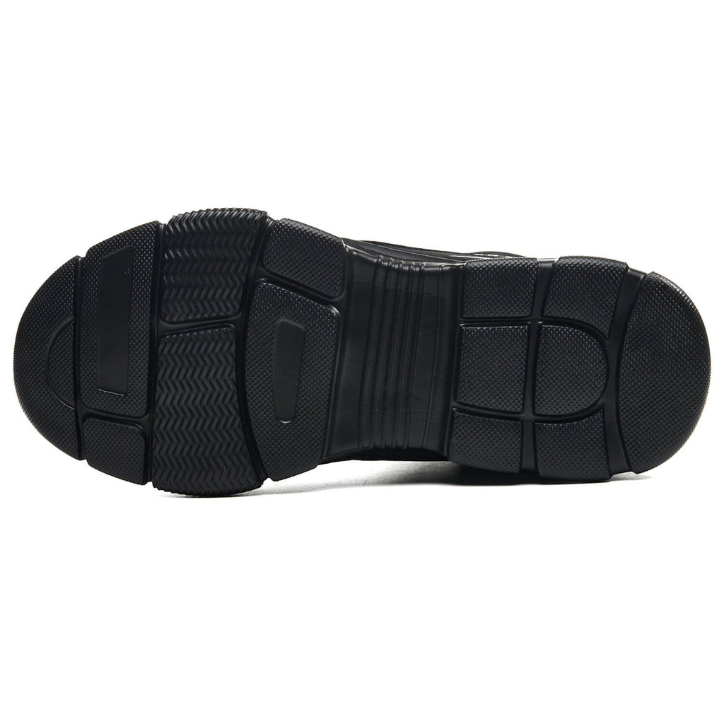 WESTMARE Men's Steel Toe Dial-Lacing Work Boots - Black