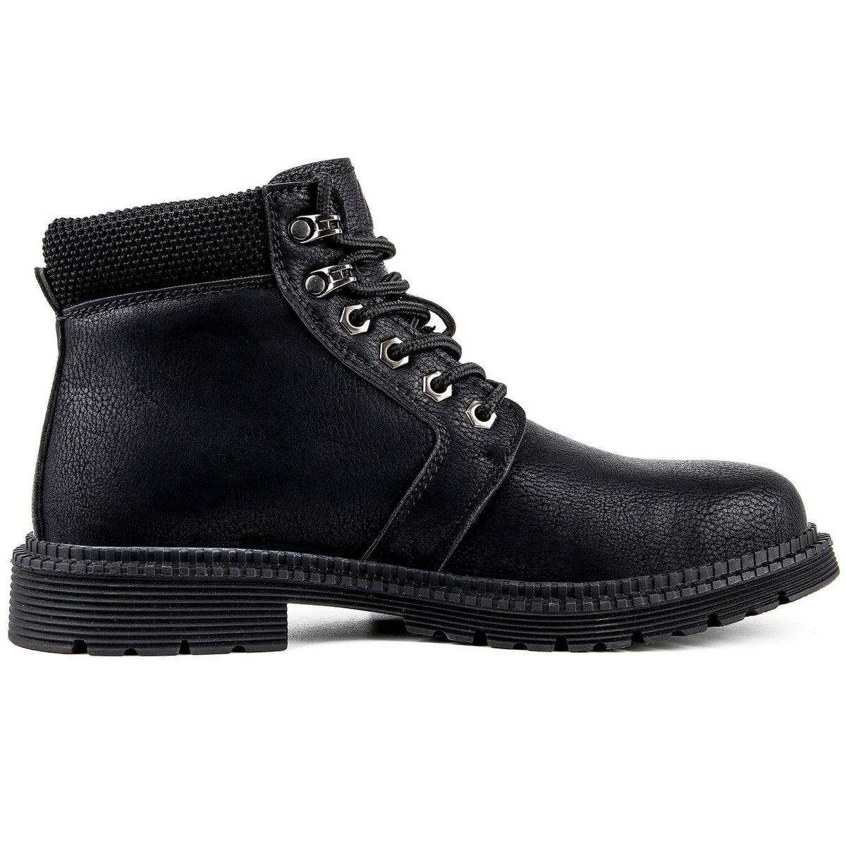 WESTMARE Non-Slip Waterproof Steel Toe Boots - Black