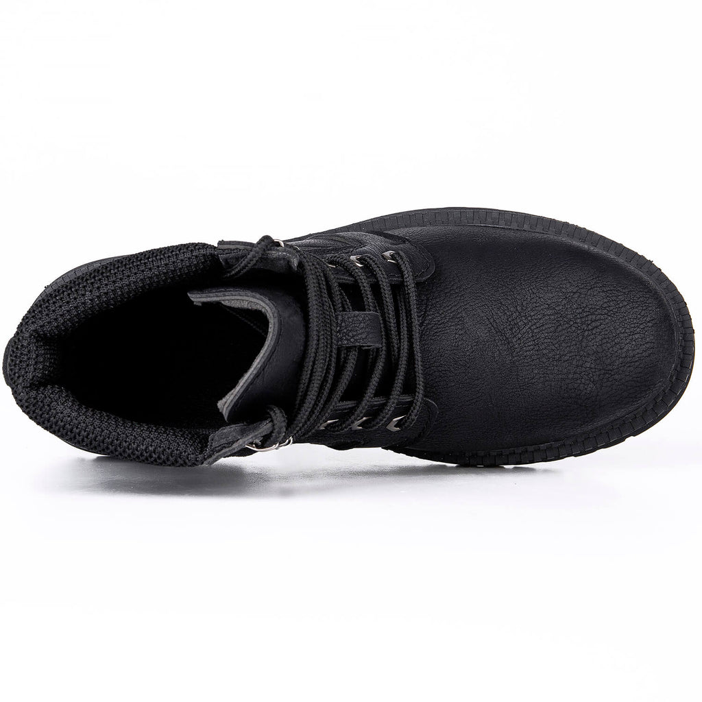 WESTMARE Non-Slip Waterproof Steel Toe Boots - Black