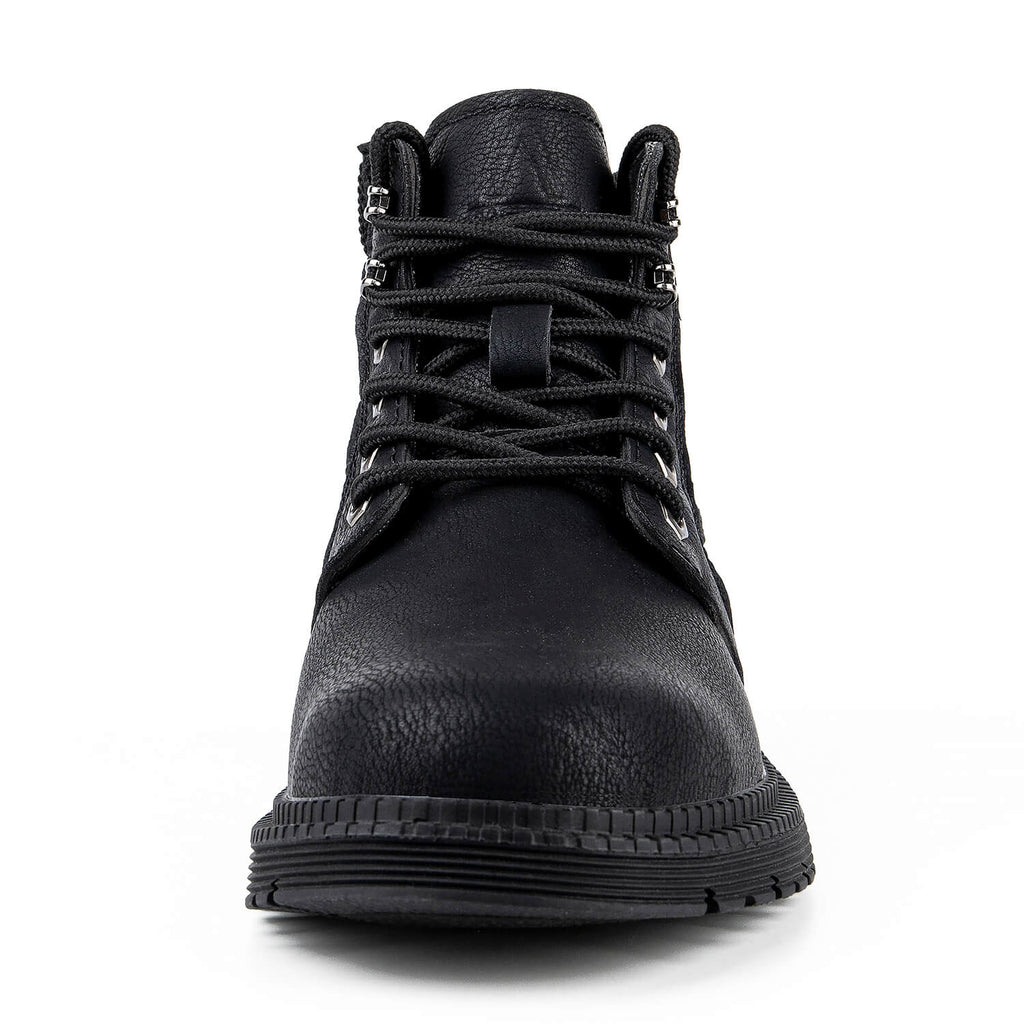 WESTMARE Non-Slip Waterproof Steel Toe Boots - Black