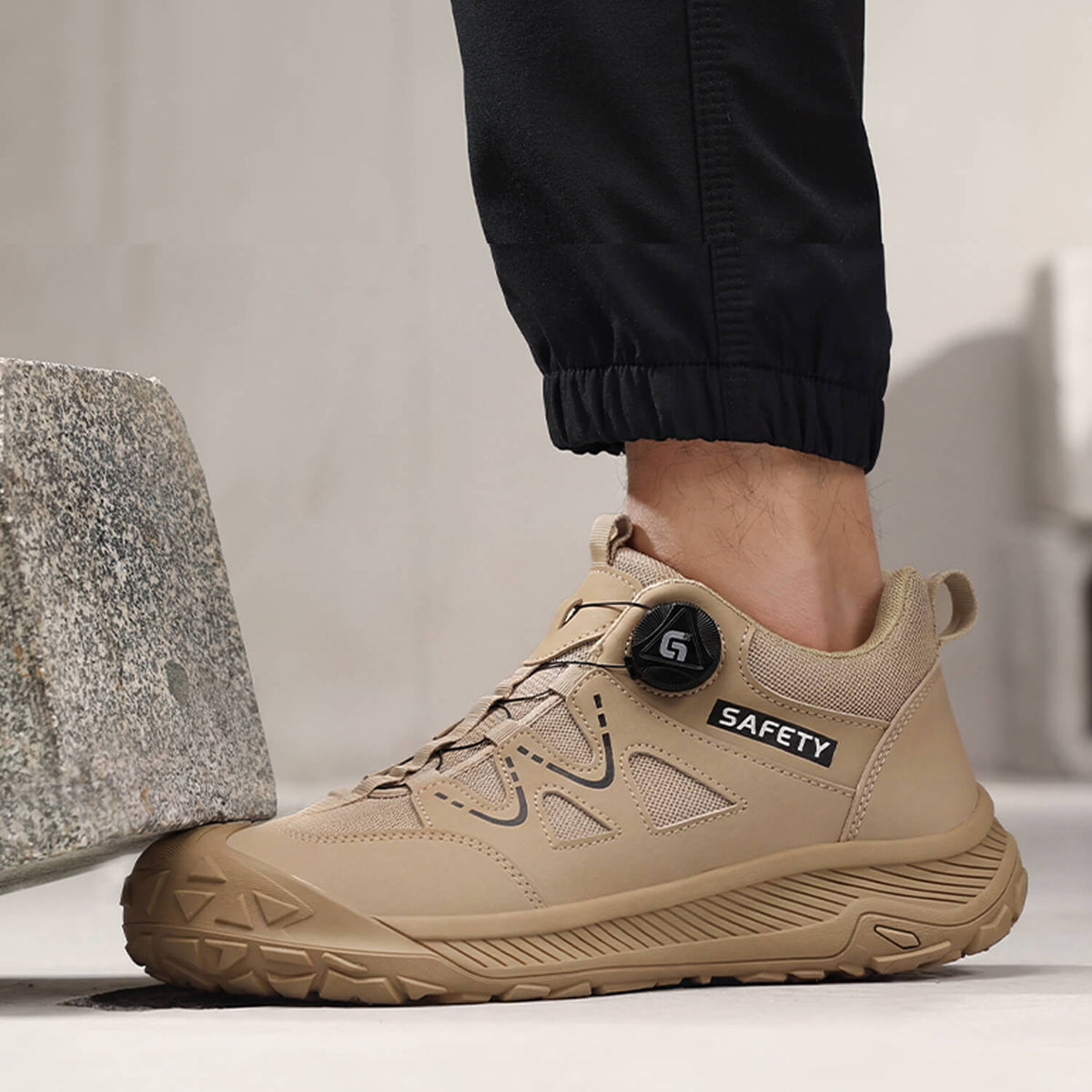 WESTMARE Raptor Dial-Lacing Non Slip Steel Toe Work Shoes