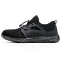 WESTMARE Talon Breathable Non-Slip Steel Toe Work Shoes - Black