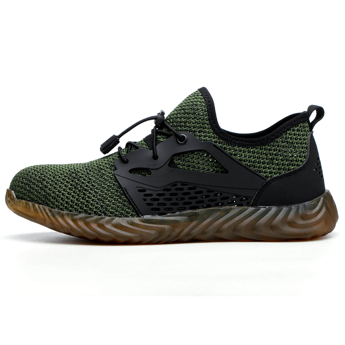 WESTMARE Talon Breathable Non-Slip Steel Toe Work Shoes - Black