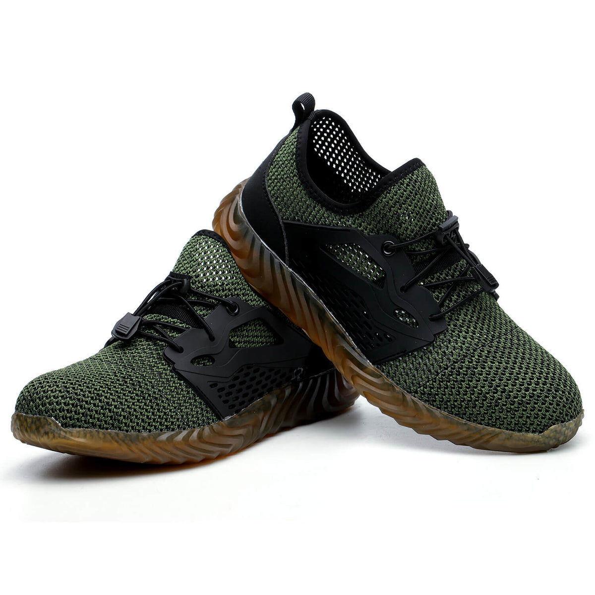WESTMARE Talon Breathable Non-Slip Steel Toe Work Shoes - Black
