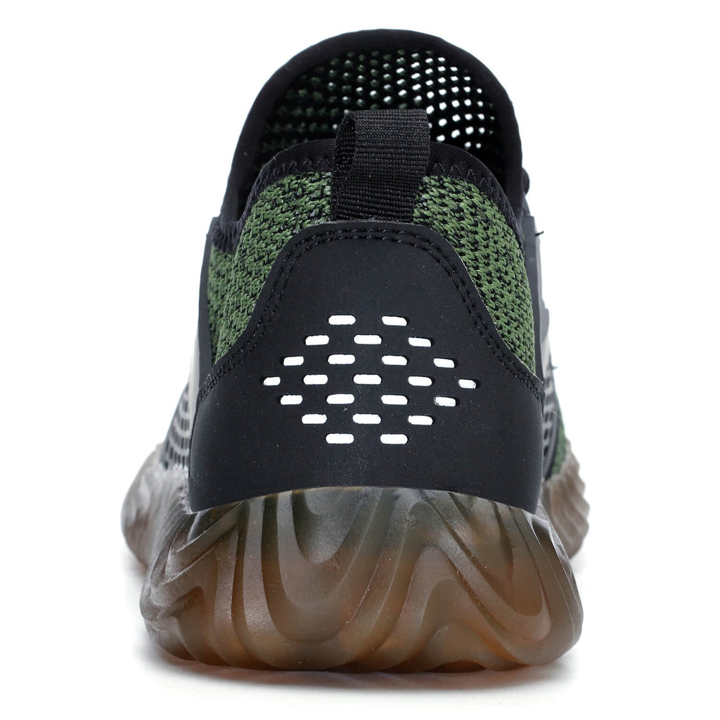 WESTMARE Talon Breathable Non-Slip Steel Toe Work Shoes - Black