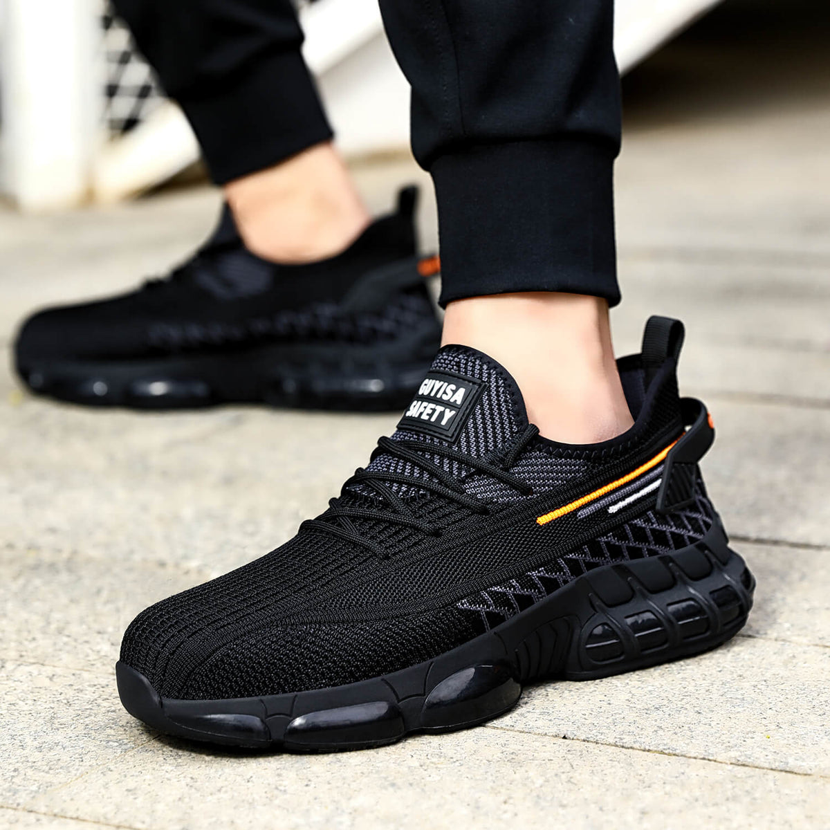 WESTMARE Truss Breathable Steel Toe Work Sneakers