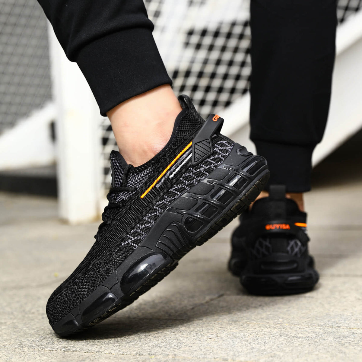 WESTMARE Truss Breathable Steel Toe Work Sneakers