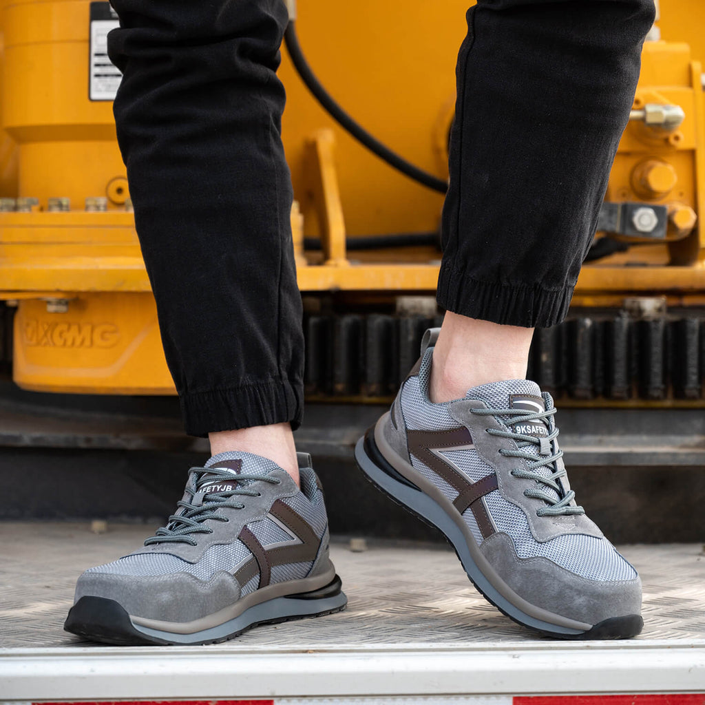WESTMARE Forge Steel Toe Slip-Resistant Work Sneakers - Gray