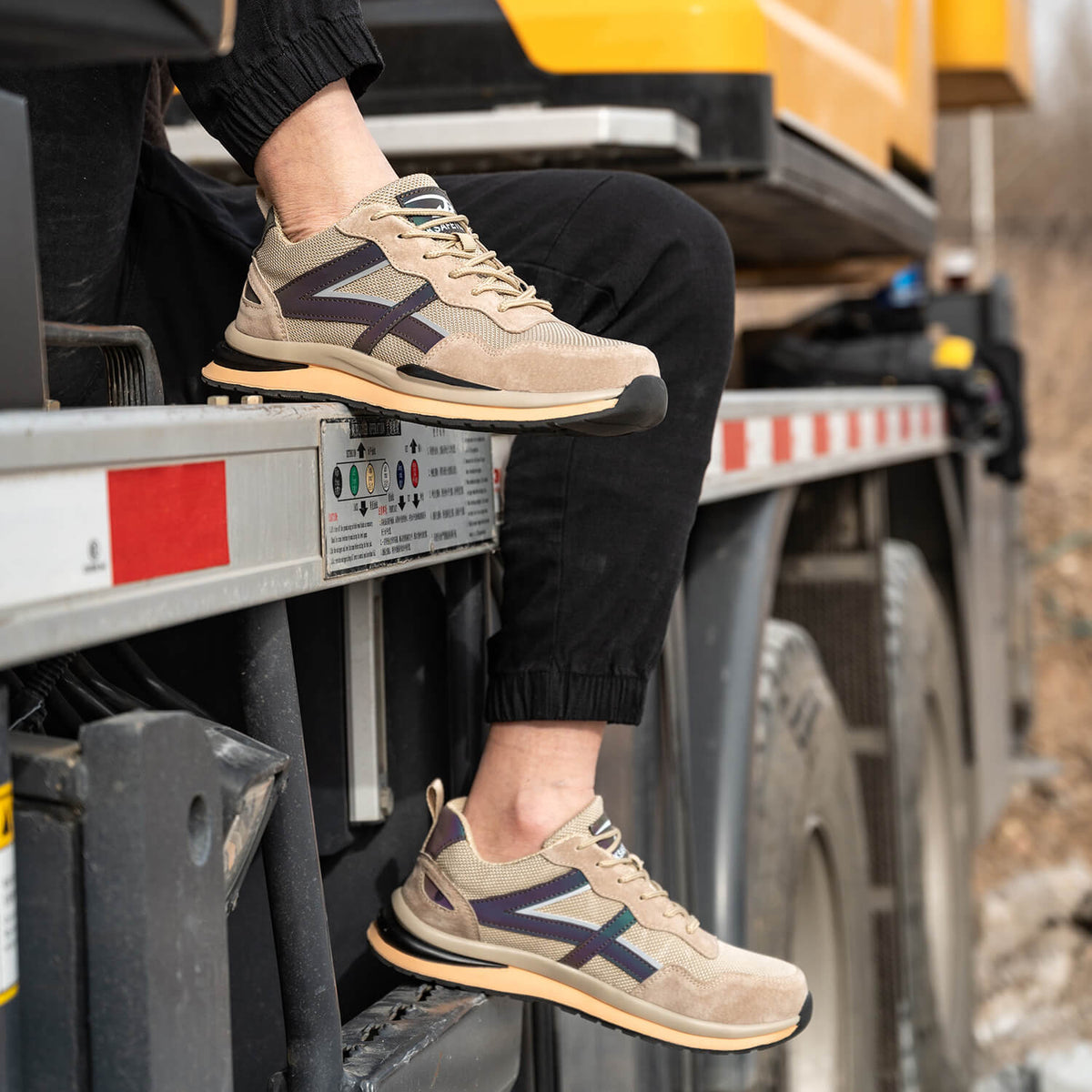 WESTMARE Forge Steel Toe Slip-Resistant Work Sneakers - Gray