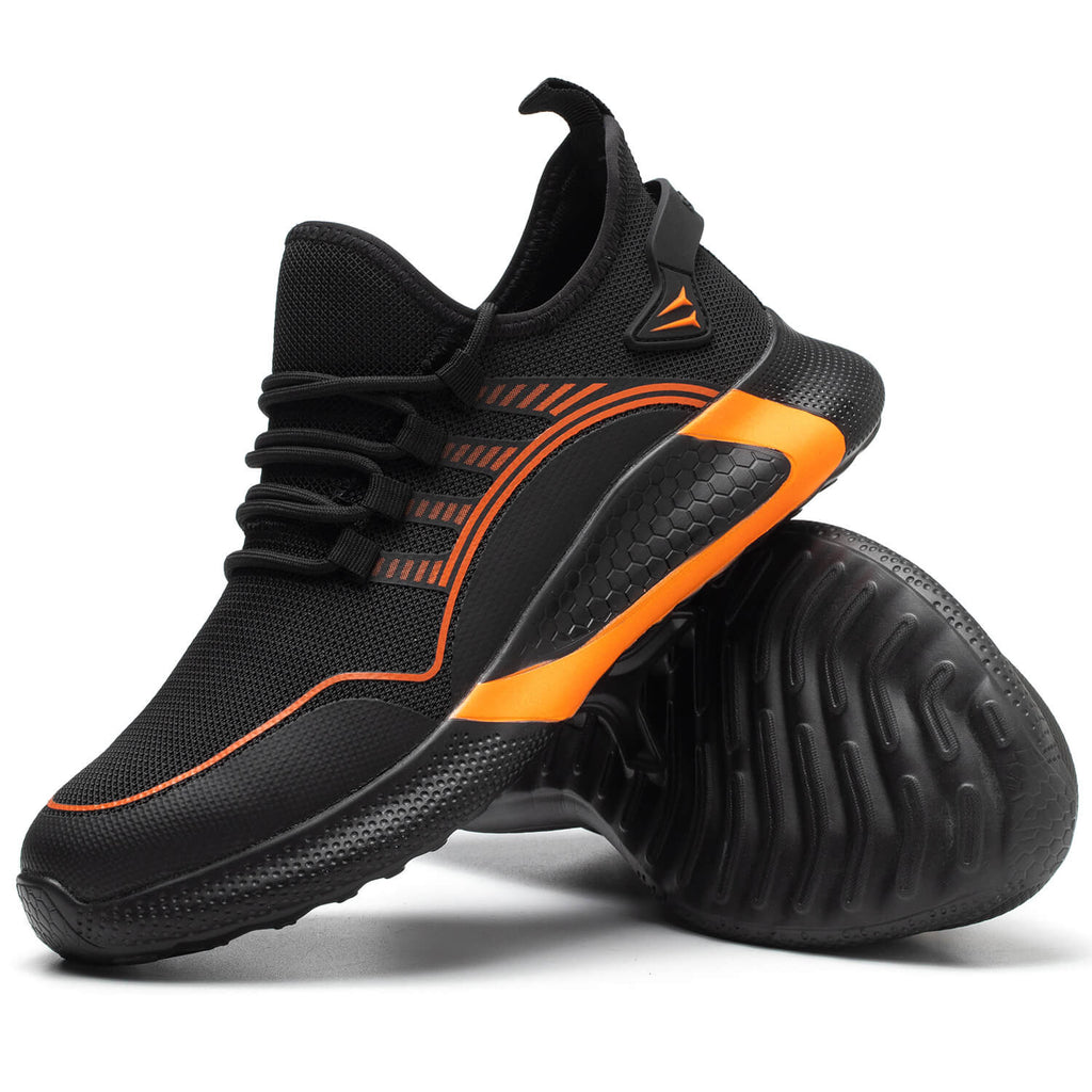 WESTMARE Veyra Steel Toe Lightweight Work Sneakers - Black