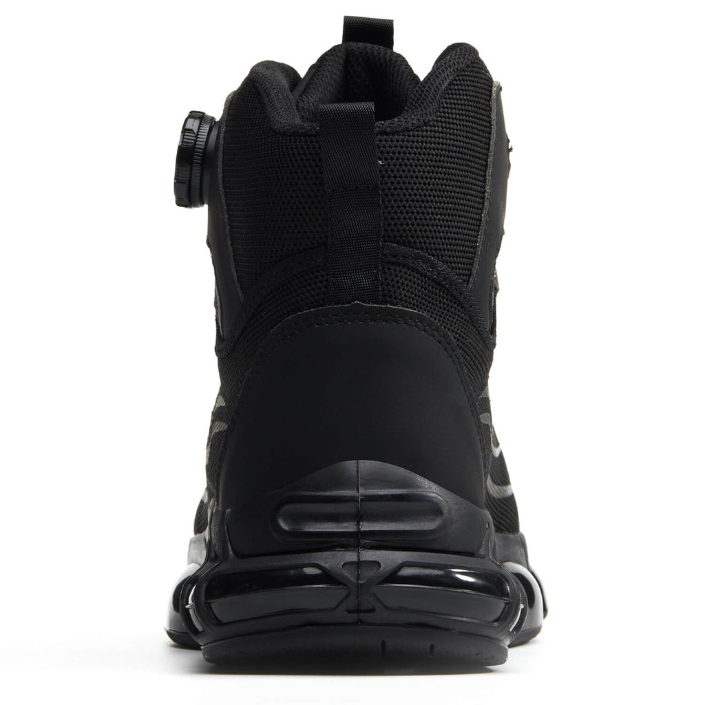 WESTMARE Arcten 6" Steel Toe Dial-Lacing Work Boots - Black