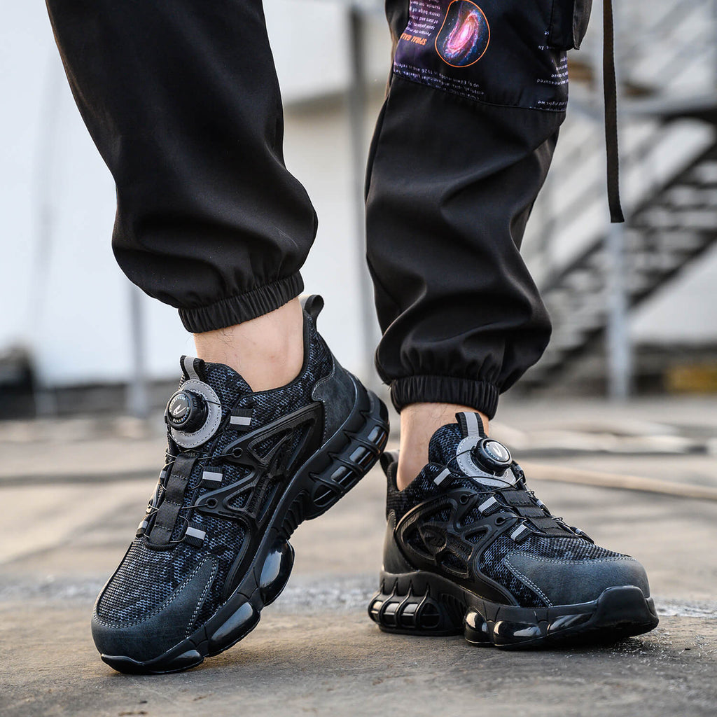 WESTMARE Stride Steel Toe Dial-Lacing Work Shoes