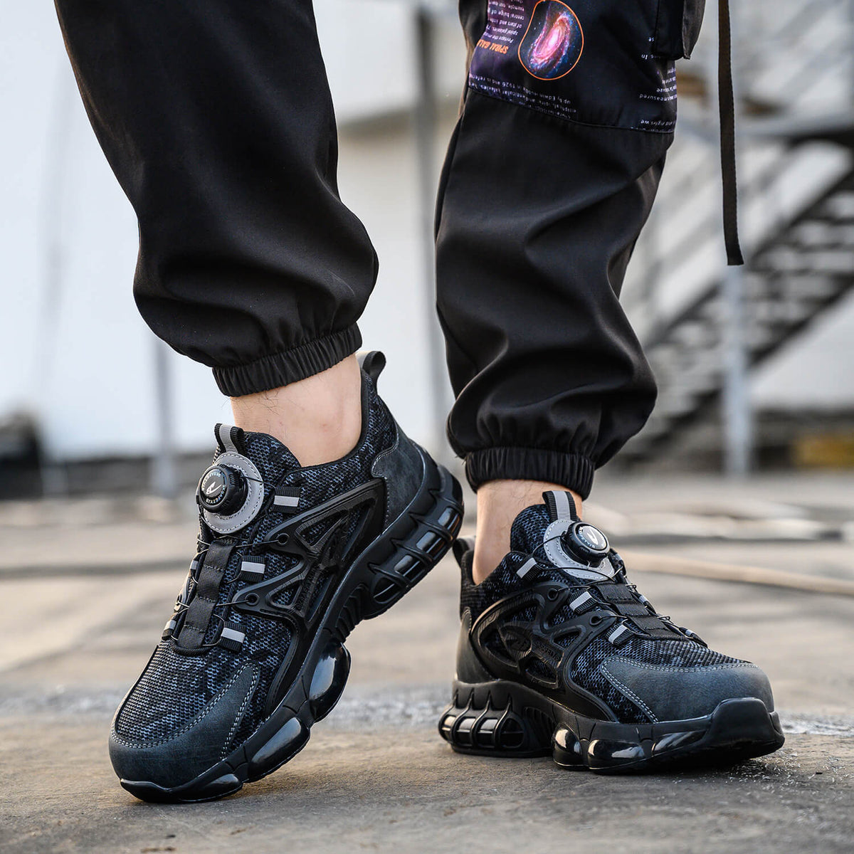 WESTMARE Stride Steel Toe Dial-Lacing Work Shoes