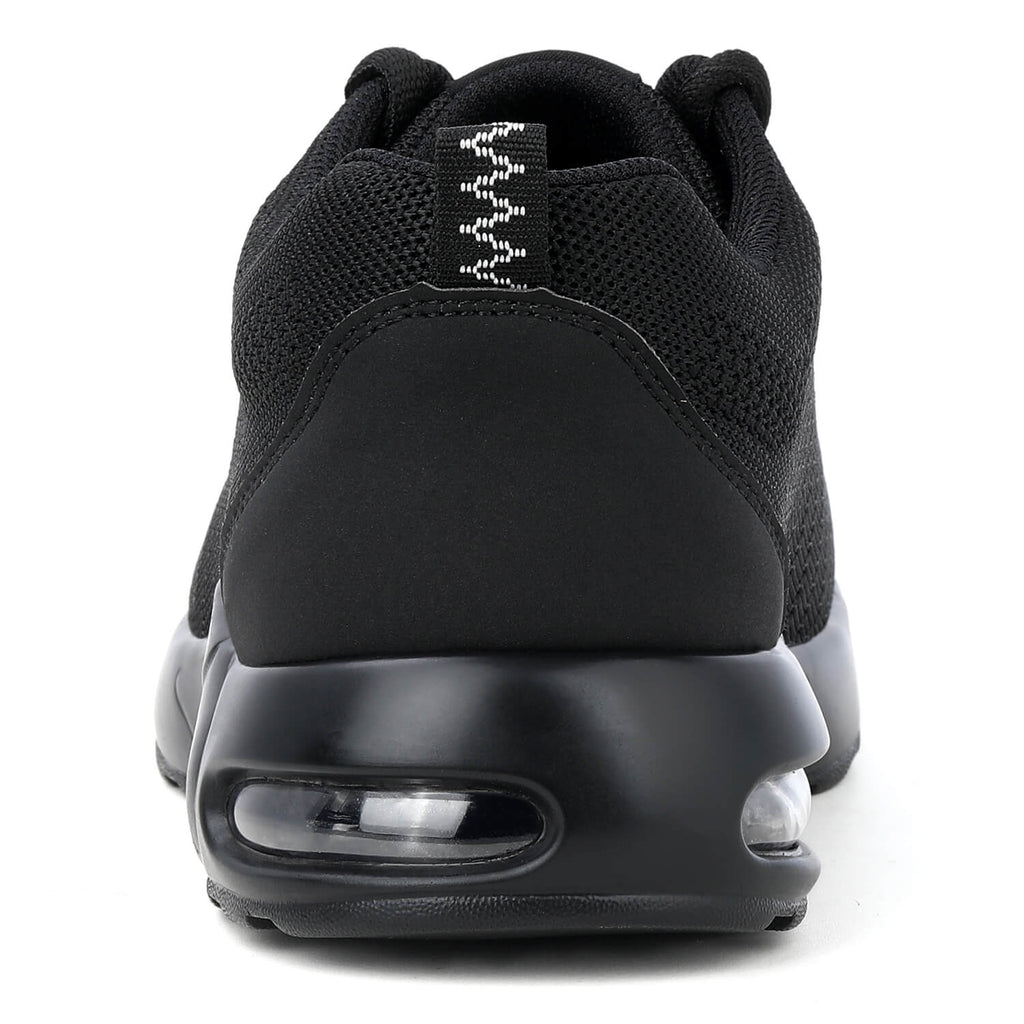 WESTMARE Axton Steel Toe Lightweight Athletic Work Shoes - Black/White