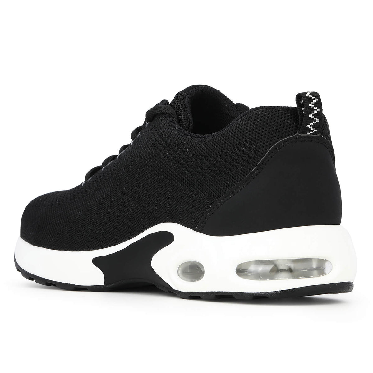 WESTMARE Axton Steel Toe Lightweight Athletic Work Shoes - Black/White