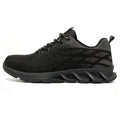 WESTMARE Steel Toe Non-Slip Work Sneakers - Black