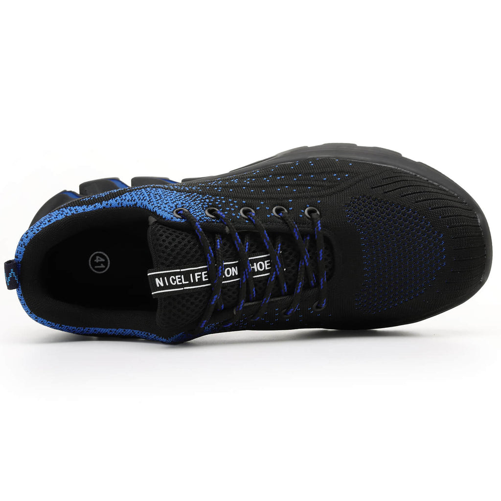 WESTMARE Steel Toe Non-Slip Work Sneakers - Black