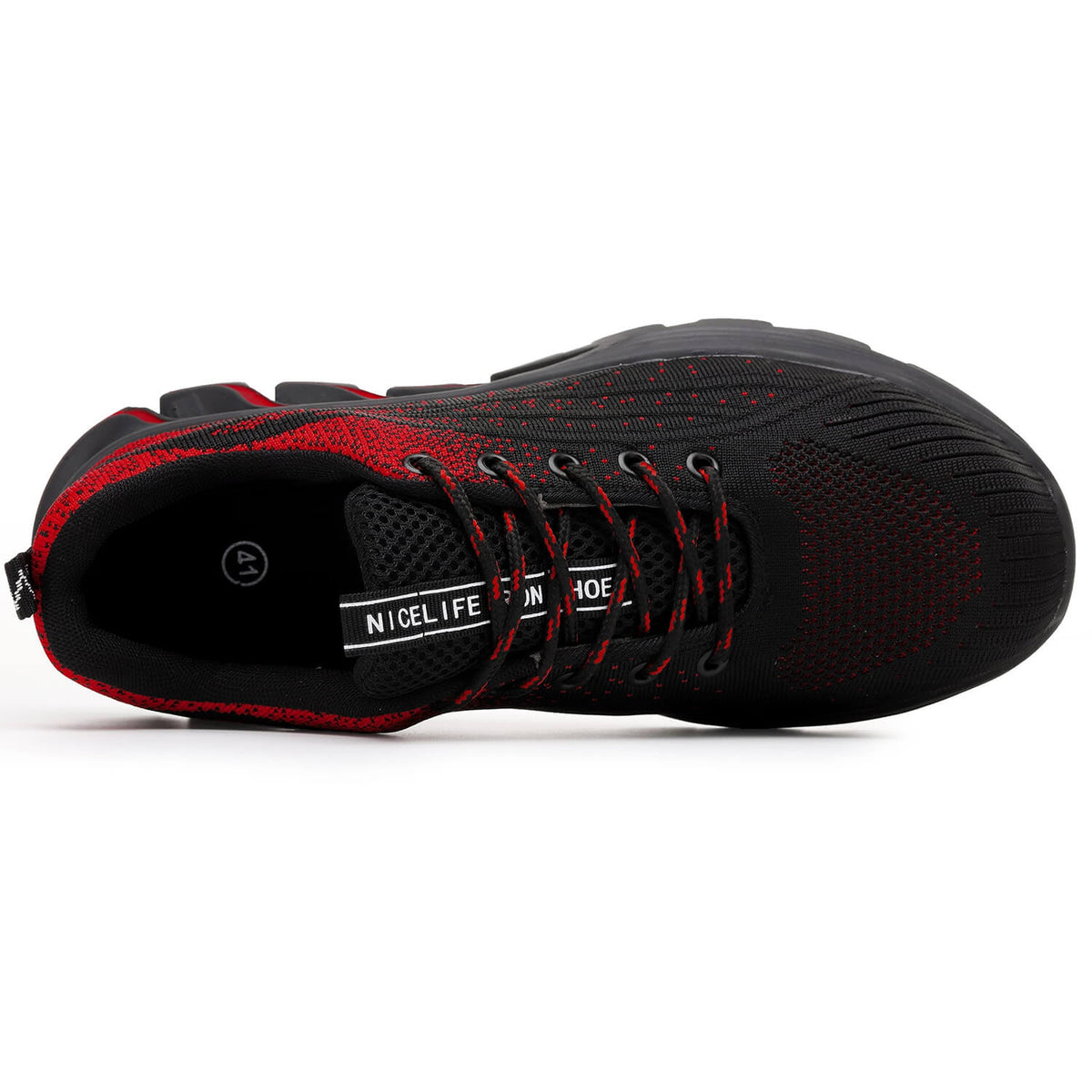 WESTMARE Steel Toe Non-Slip Work Sneakers - Black