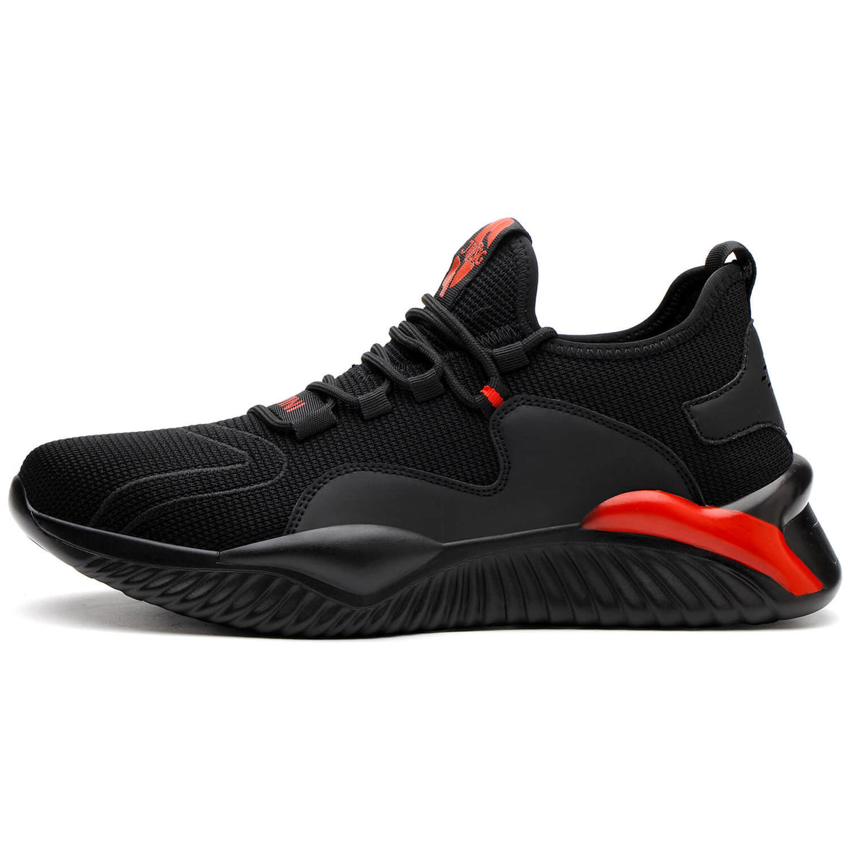 WESTMARE Kinetic Lightweight Steel Toe Work Sneakers - Black/Red