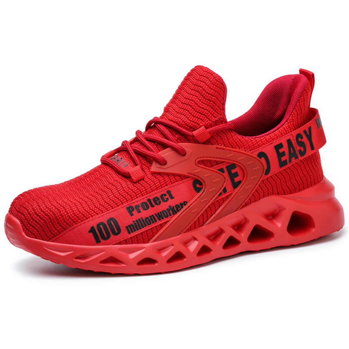 WESTMARE Flux Lightweight Steel Toe Work Sneakers - Black