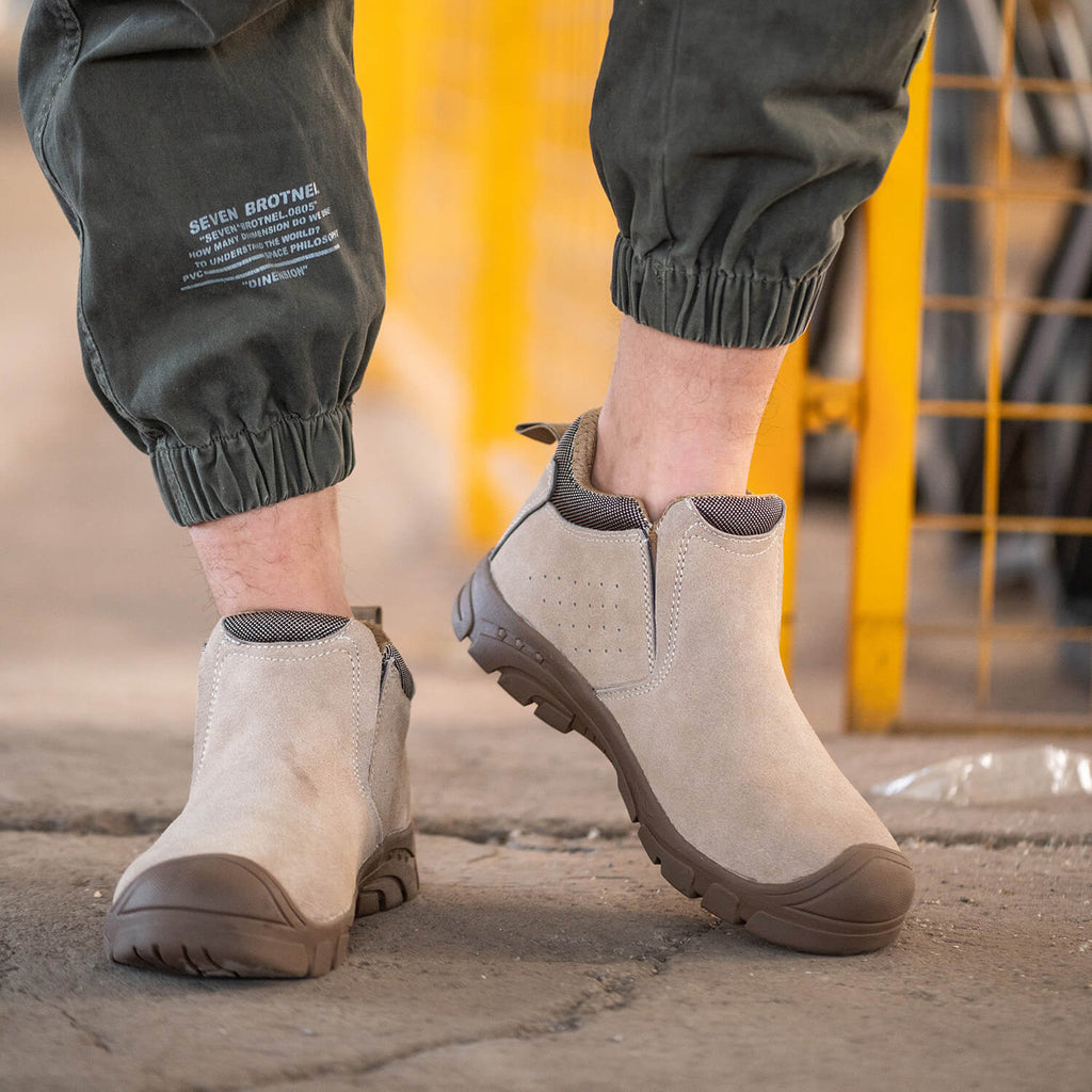 WESTMARE Composite Toe Slip-On Work Shoes