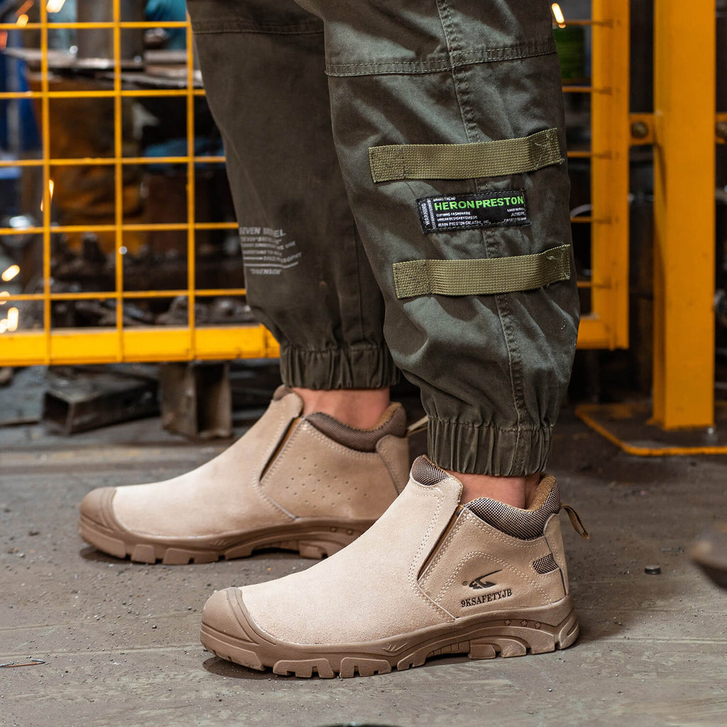 WESTMARE Composite Toe Slip-On Work Shoes