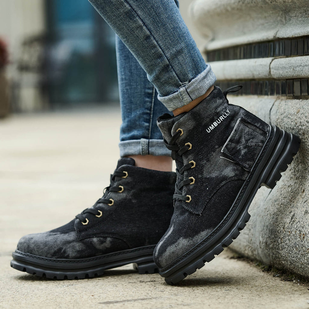 WESTMARE Marlow Women's 6" Lightweight Steel Toe Work Boots - Black