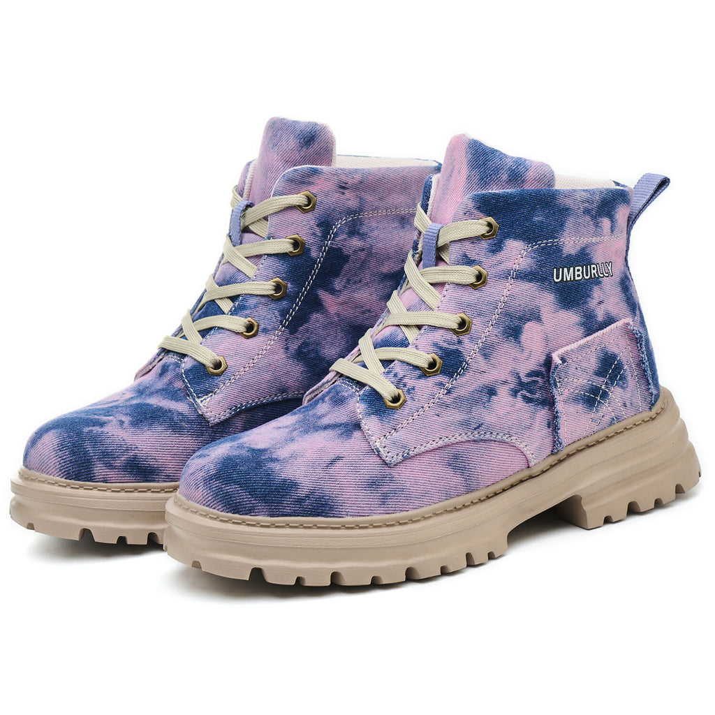 WESTMARE Marlow Women's 6" Lightweight Steel Toe Work Boots - Purple