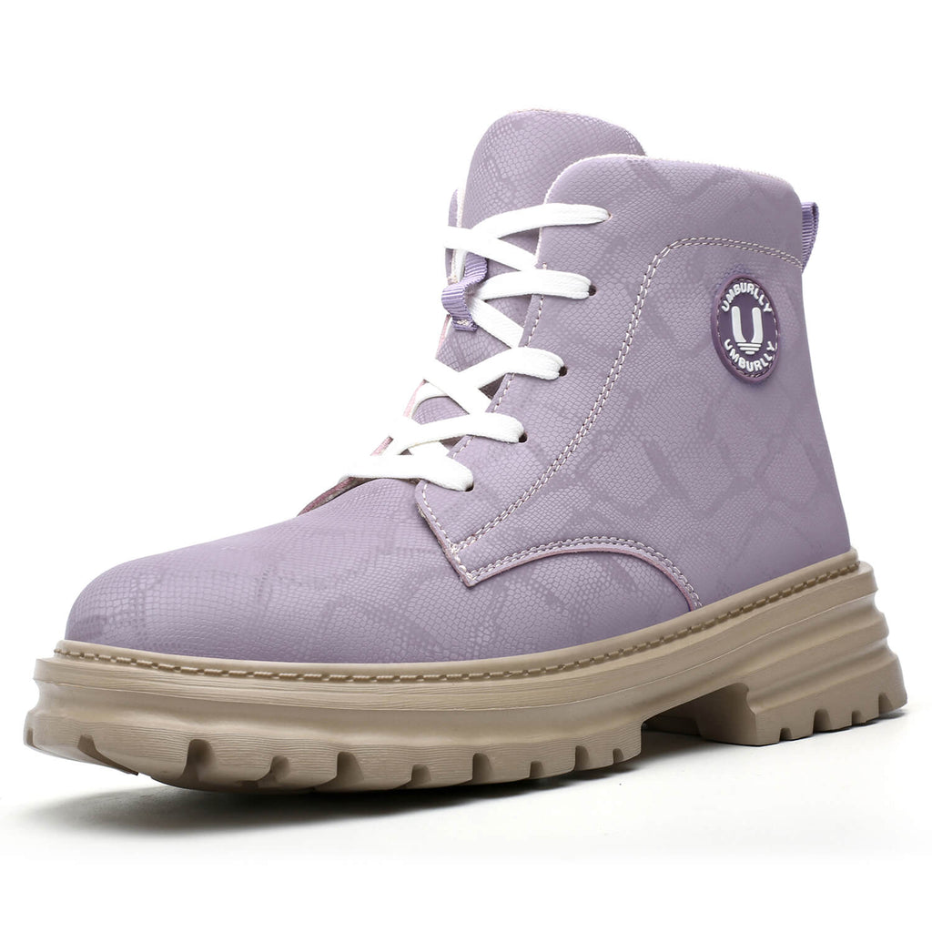 WESTMARE Vesta Women's 6" Lightweight Steel Toe Work Boots - Lavender