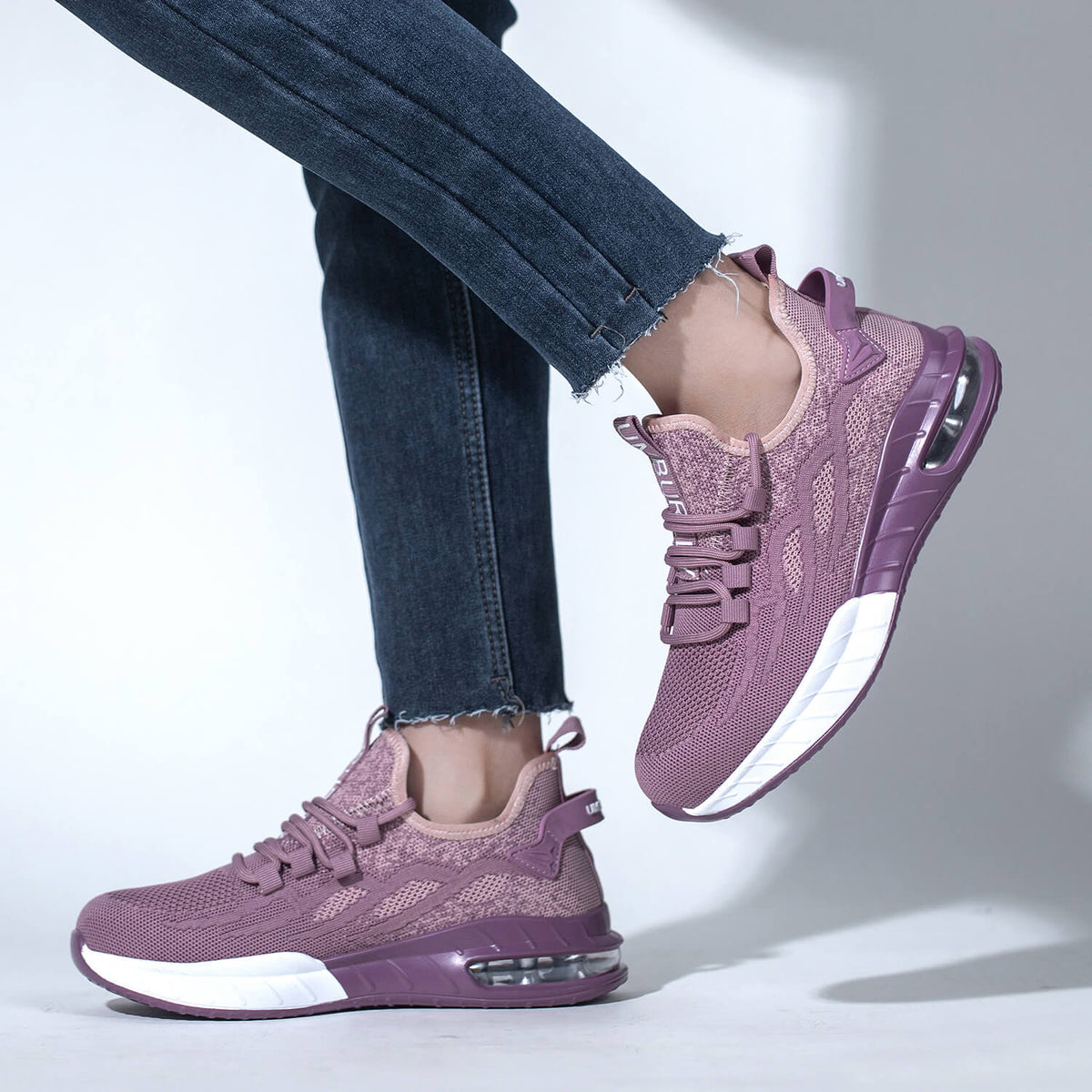 WESTMARE Luma Women's Lightweight Steel Toe Work Sneakers - Blush