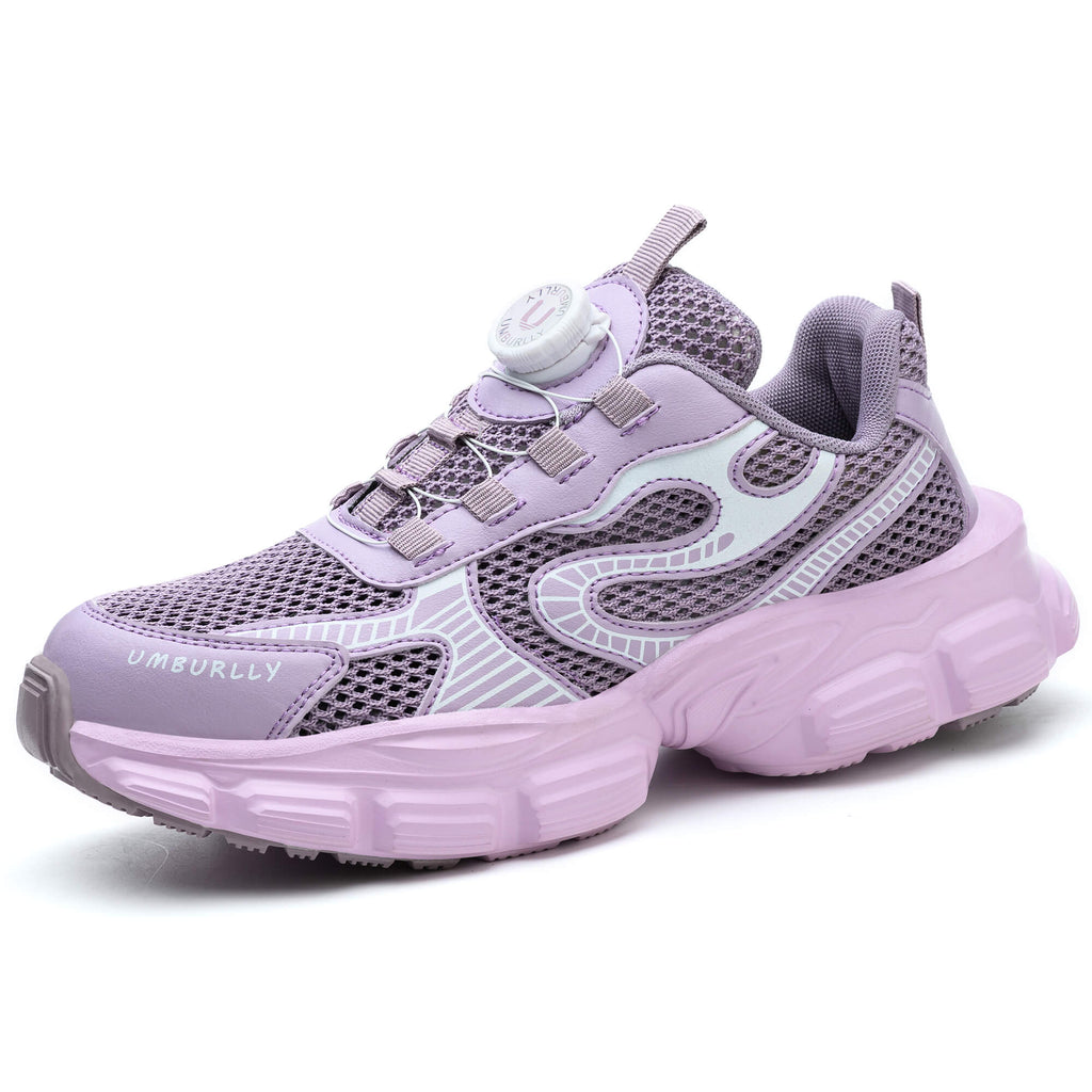 WESTMARE Tempo Women's Steel Toe Dial-Lacing Work Sneakers - Lavender