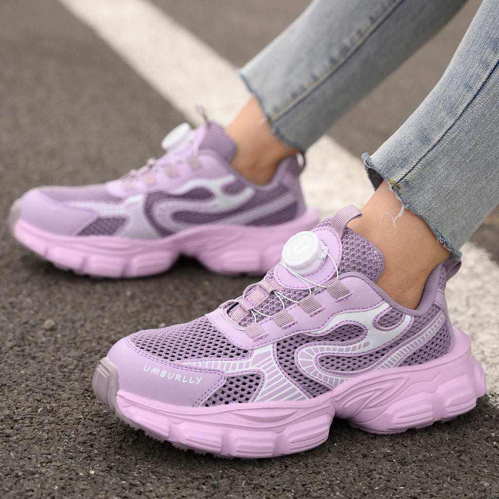 WESTMARE Tempo Women's Steel Toe Dial-Lacing Work Sneakers - Pink